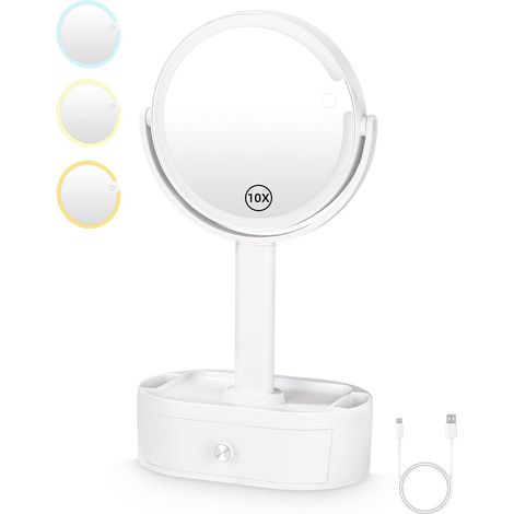 Miroir Grossissant Lumineux, Miroir grossissant Lumineux 1X/10X (1/5)