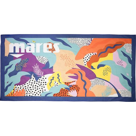 Mares Telo Mare Aquazone Seaside Towel, Telo Mare in Microfibra Stampato, Unisex, (1/3)