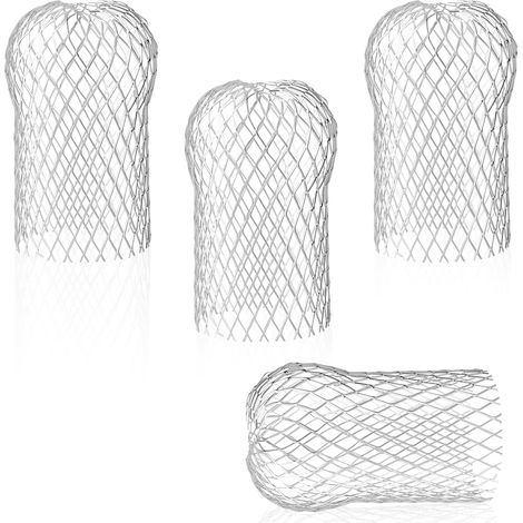 Lot de 4 Crapaudine de Gouttière en Aluminium, Filtres de Gouttière Flexible et Durable pour Maison Avanttoit Tuyau de Descente contre les Feuilles