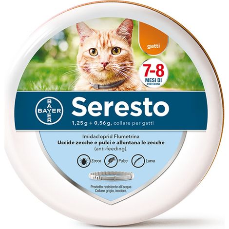 Collare antiparassitario a rilascio controllato Seresto per Gatti