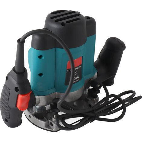 Défonceuse électrique pour bois, profondeur réglable, 6 niveaux, multifonctionnelle pour gravure, rainurage et tenonnage, 11500-34000 tr/min, prise US 110V (1/5)