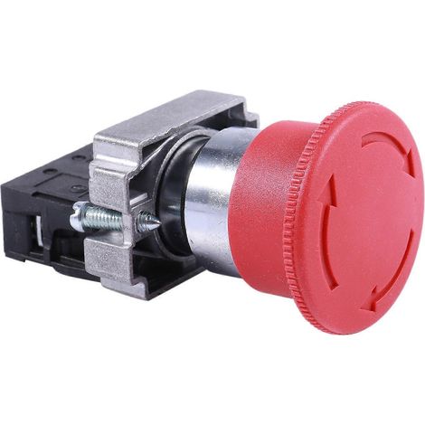 Bouton-poussoir d'arrêt d'urgence champignon rouge 22 mm NC ZB2-BE102C XB2-BS542X1 (1/5)