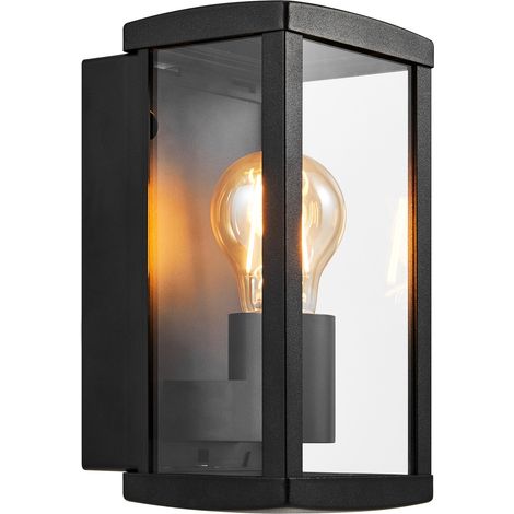 Applique murale LUCHY Métal Noir, H.22.7 - IP44 - E27 /Nordlux Extérieur (1/5)