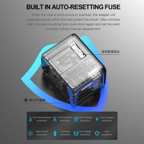 Adaptateur de voyage universel - 4 ports USB dont PD 35W Compatible USA UK AU EU - Voyage international - Universel (1/4)