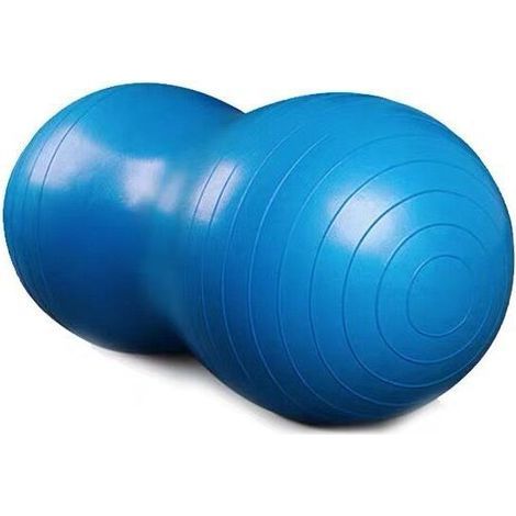 Ballon d'exercice. ballon cacahuète. ballon de yoga. ballon de Pilates. bleu. 90 cm x 45 cm (1/5)