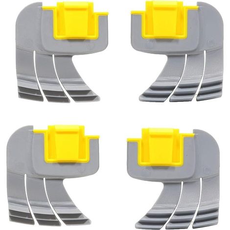 BRAVIX Lot de 4 brosses à récurer en caoutchouc pour nettoyeur Zodiac MX8 Mx6 R0714400