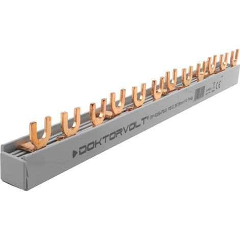 Barre omnibus triphasée combinée à 12 modules, section 16 mm², 100 A (1/5)