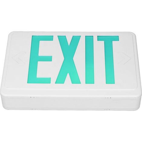 Panneau de sortie de secours à LED verte, éclairage d'évacuation d'urgence de 3 heures pour bureaux, écoles, cantines et bâtiments commerciaux (1/5)