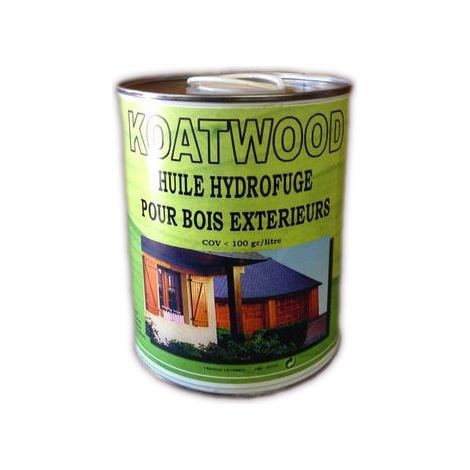Huile hydrofuge pour bois extérieurs 5L – Protection contre intempéries – Application sans ponçage – Coloris incolore – Koatchimie