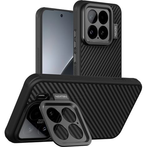 Funda para Xiaomi 15, Nillkin Armor, CarboProp Case, para MagSafe, negra (1/5)