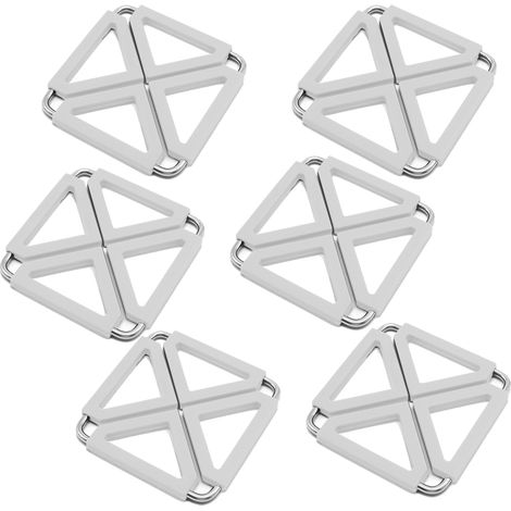 Support Pour Casserole - En Silicone Et Acier Inoxydable - Résistant À La Chaleur Et Au Froid - Non Glissant - Pliable - Lot De 1 (1/5)