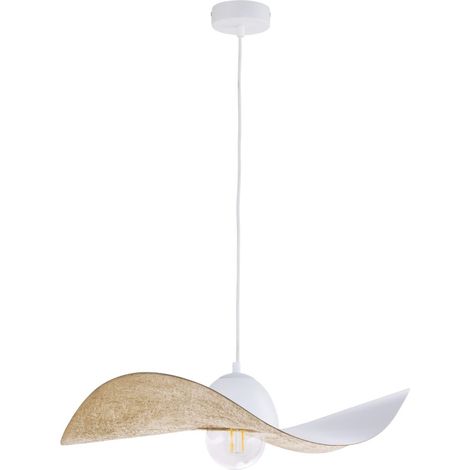 Lampada a sospensione Kapello bianco oro Ø55 E27 Sigma (1/5)