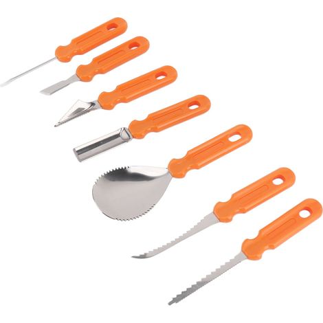 Kit de Sculpture Citrouille Halloween, Outils de Découpe pour Enfants et Adultes, Set de Décoration d'Halloween (1/5)