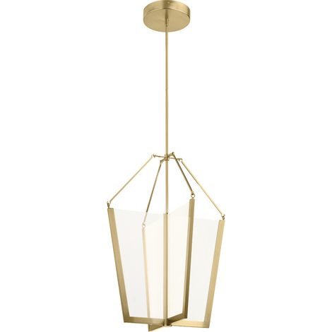 Elstead Kichler Calters Plafonnier LED intégré Champagne Gold, 3000K (1/5)