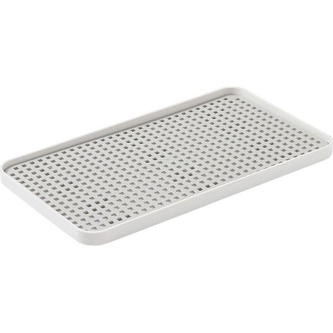 Plateau égouttoir double couche rectangulaire multifonctionnel pour la cuisine, idéal pour sécher le thé, les fruits et autres plats. (1/4)