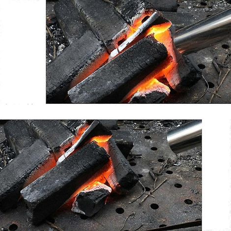 Souffleur USB 3000 tr/min avec vitesse de vent réglable pour barbecue et cuisinière - Câble unique (1/4)