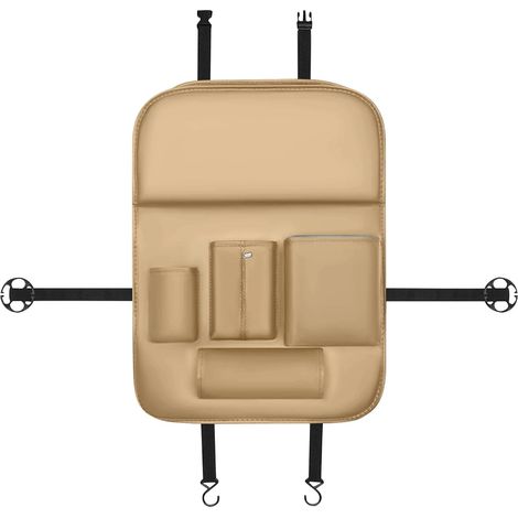 Rangement Pour Siège Arrière,Organisateur de Voiture pour Banquette Arrière - Protection Anti-Coups Portable Et Pliable - Optimisation d'Espace Pour Snacks, Boissons, Voyage Et Aventure en Extérieur (1/5)