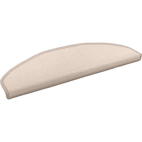 Alfombras autoadhesivas para escaleras Semicircular 15 pcs Topo vidaXL