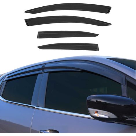 Déflecteurs de Vent Pluie d'air Compatible avec Honda Civic 2011-2016 SD Acrylique Noir 4X (1/5)