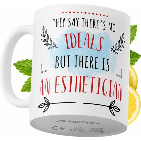 Lustige Tasse für Kosmetikerinnen – Kaffee- oder Teetasse mit witzigem Textdesign – ideal für Geburtstage, Namenstage, Feiertage und besondere Anlässe. Hochwertige Tasse für Zuhause, Büro und Arbeit. 