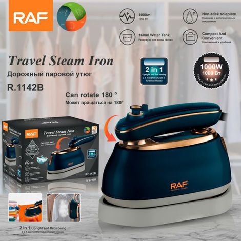 Défroisseur vapeur portable, fer de voyage mini1000wa164 (1/4)