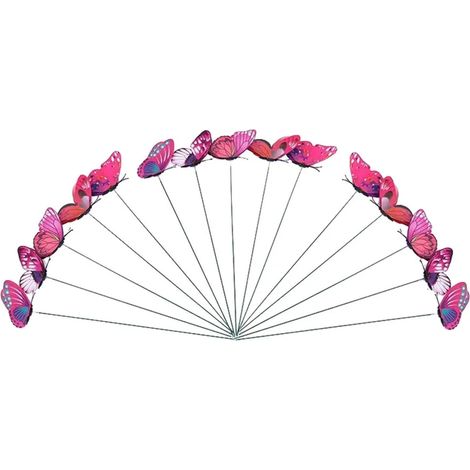 Jardinière d'extérieur décorée de papillons, 24 unités (1/5)