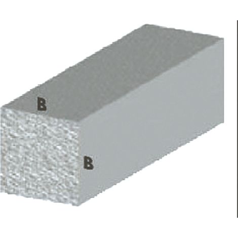 PROFILO ARGENTO H.100 CM QUADRO PIENO 10X10 MM- ARCANSAS- 5,0 pz