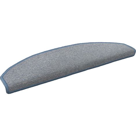 vidaXL Tapis d'escalier auto-adhésifs 15 pcs Gris clair et bleu