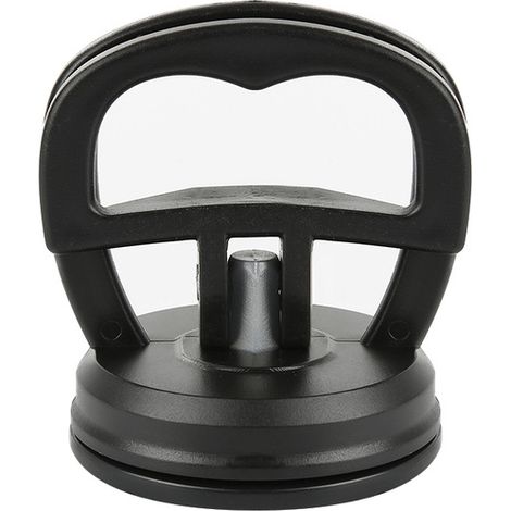 Set di 2 attrezzi per la rimozione e la riparazione di ammaccature auto con ventose per maniglie di finestre, porte, specchi, granito, sollevamento di oggetti in movimento (5,7 cm) Nero (1/5)