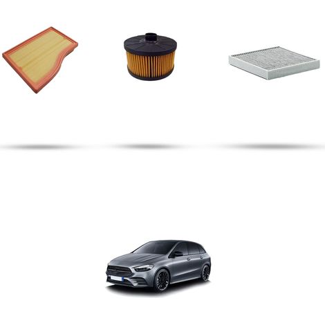 Kit tagliando 3 filtri compatibile con Mercedes Classe B (W247) 180 Hybrid 100kw dal 2022 (1/4)