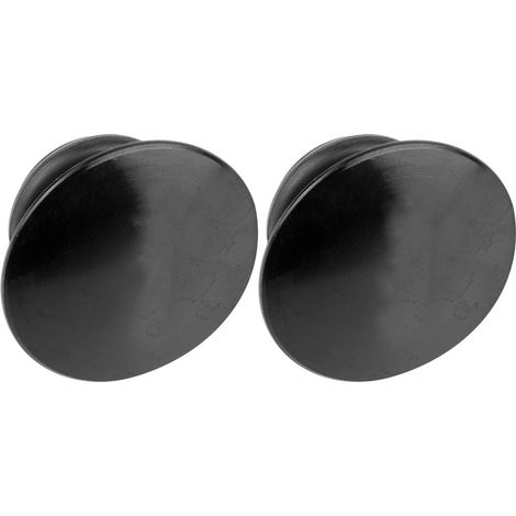DUUTI Langlebige Lenkerendkappen aus Aluminiumlegierung für Rennräder (Schwarz) (1/5)