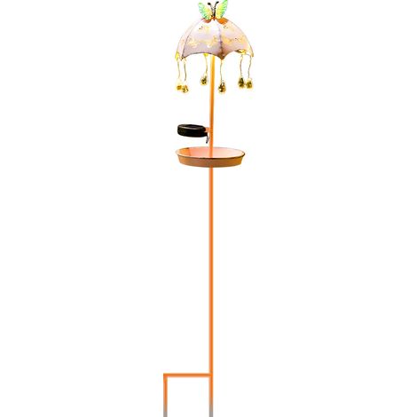 Lampadaire Solaire - Éclairage Extérieur Pour Sentier Jardin - Avec Effet Pluie Et Goutte D'eau - 8 H Charge - IP65 - Lot De 1 (1/5)
