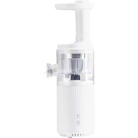 Mini extracteur de jus électrique à pression à froid, machine à jus compacte, extracteur de jus facile à nettoyer avec récipient à jus et à pulpe, mastication lente (1/2)