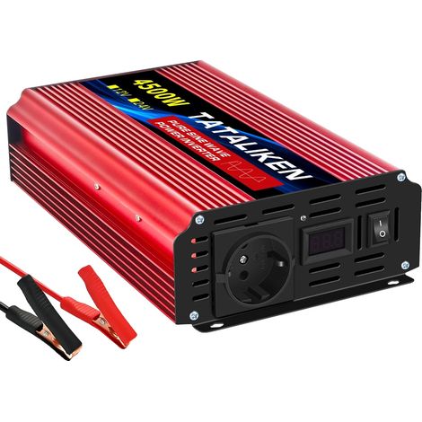 Inverter a onda sinusoidale pura, alta efficienza, design compatto, 12V 4500W 220V (1/2)