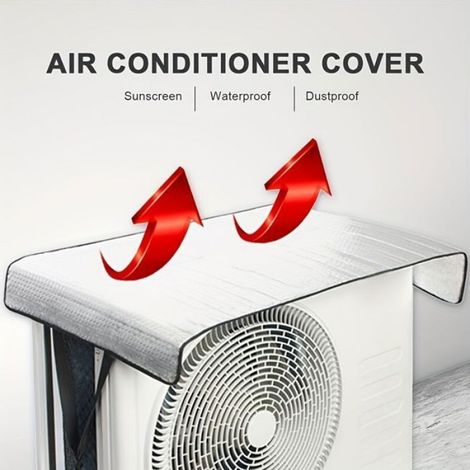 Housse de protection pour climatiseur 95x46 cm imperméable et anti-UV (1/4)