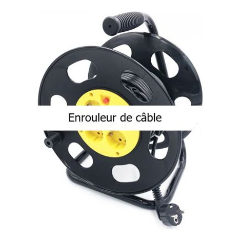 royaluxe -Enrouleur de câble - Enrouleur de câble 290mm - Enrouleur de câble mobile sur trépied - Enrouleur de câble portable (1/2)