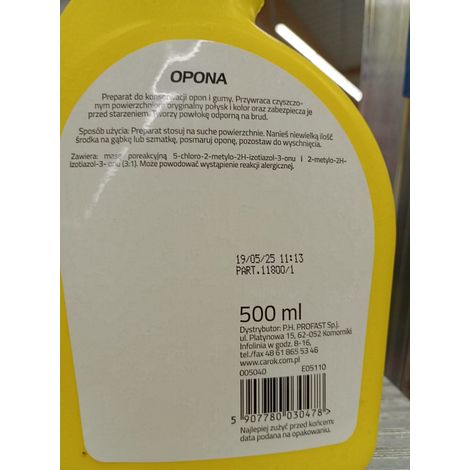Liquide brillant pour pneus 500 ml