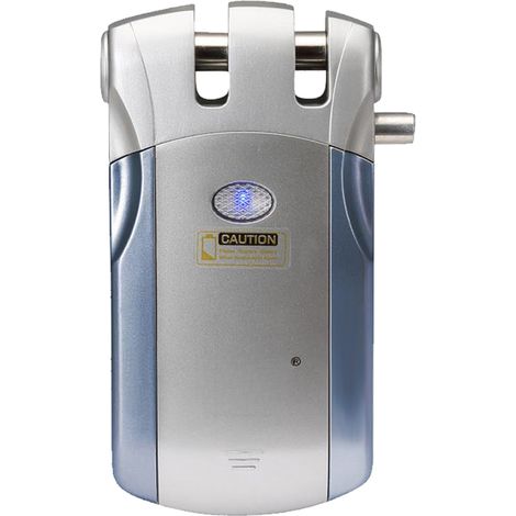 Serrure Sans Fil Avec Télécommande 15 Mètres, Verrou Électronique Alliage De Zinc Pour Villa Maison Bureau, Ouverture (1/5)