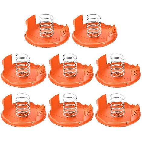 Filiyano-RC-100-P Compatible avec Black & Decker NST1018 / NST1118 : 8 capuchons de bobine + 8 ressorts (pièces détachées pour tondeuses à gazon) (1/5)