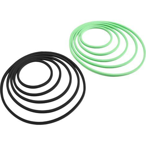 Lot de 10 supports flottants pour plantes d'aquarium, 5 tailles, en mousse EVA, inodores et multifonctionnels, servant également d'anneaux d'alimentation pour poissons. 5 supports verts + 5 supports n (1/5)