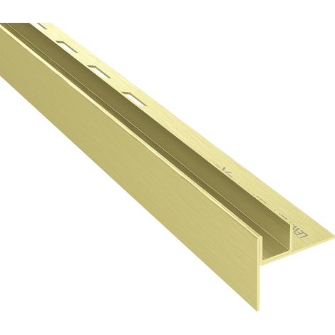 Mexen Line-B Gefälleleiste für Glas 120 cm links, gebürstetes Gold - 185504120L (1/5)