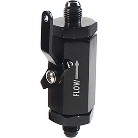 Inline-Kraftstoffabsperrventil aus Aluminium für Pkw, mit Seilzughebel AN6/AN8/A (1/4)