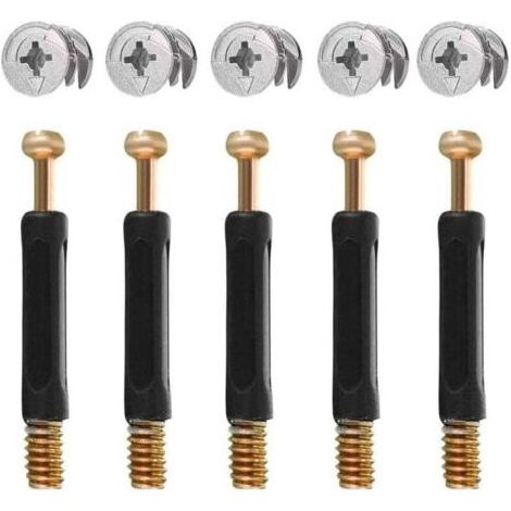 50PCS Connecteur Pour Meubles Pièces de Raccordement de Meubles et Roue Excentrique Alliage de Zinc Ferrure d'Assemblage 16mm (1/4)