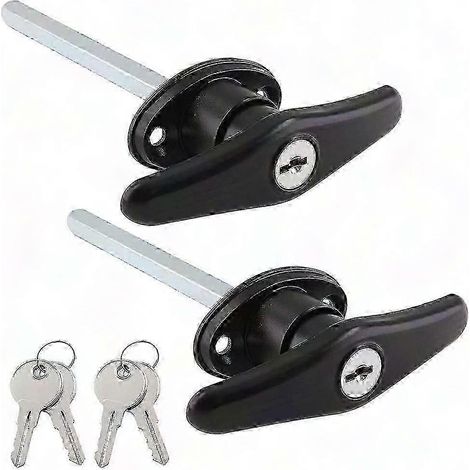 Serrure T-Handle pour Capuchon de Camion, Remplacement de Topper & Coquille avec Clés - Verrou de Canopée Sécurisé (1/5)