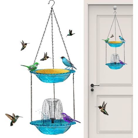 Fontaine Solaire pour Bain d'oiseaux Bassin Solaire pour Jardin avec Fontaine solaire oiseaux Pour Jardin, Terrasse, Piscine, Cour, Aménagement Paysager (1/5)