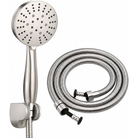 Ensemble Douchette 3 Jets avec Flexible et Support de Douchette Inox BS176 26,8 × 28 × 7,7 cm 710 g – Livraison gratuite (1/5)