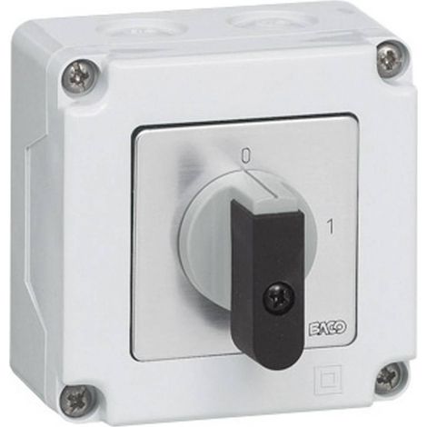 Sezionatore 16 A 1 x 90 ° Grigio, Nero BACO NB02AGQ 1 pz. (1/3)