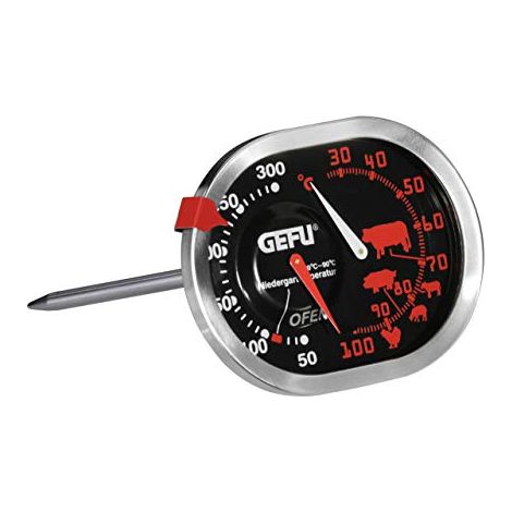 TERMOMETRO ANALOGICO PER ARROSTO E FORNO 3 IN 1 IN ACCIAIO INOX GEFU GERMANY (1/3)
