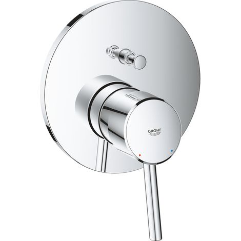 Grohe Concetto - Grifo empotrado para dos dispositivos, cromo 24054001 (1/2)
