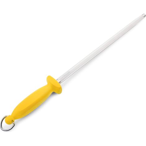 Affilacoltelli Chaira Arcos 278515 con lama in acciaio al carbonio 30 cm e mango in polipropilene giallo con coprilama ø 13 mm